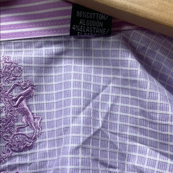 NWOT English Laundry Men’s Purple Dress Shirt - Picture 4 of 7